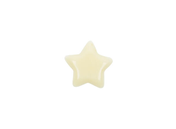 Hvit sjokolade stjerne - 175stk Ø2,5cm