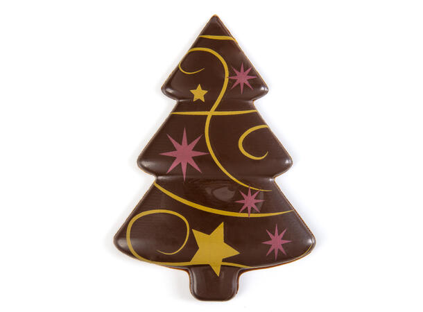 Juletre mørk sjokolade - 20stk 12 x 5cm