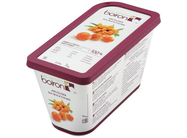 Fruktpure tindved / havtorn 100% - 1kg Latvia