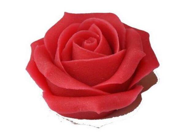 Marsipanrose 30g 16stk, rød AF 