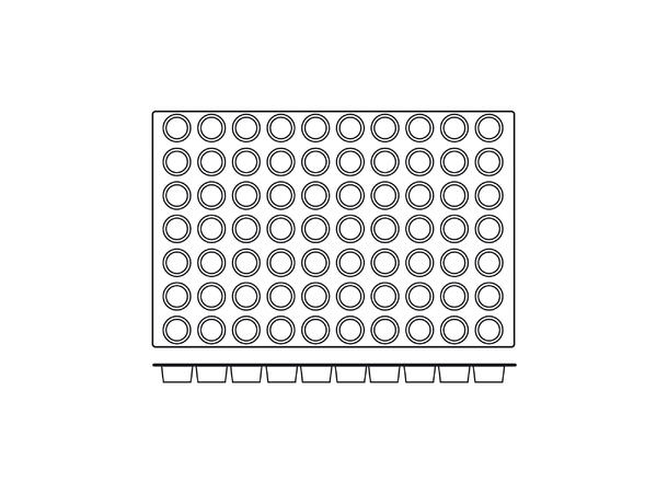 SQ007 Mini Muffin Ø45 x H30mm - 40ml x 70 
