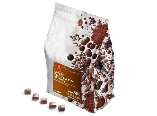 Sjokoladebiter bakefast 30% Full kakao og melkesmak, karamell 