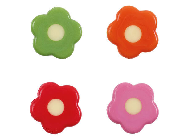 Sjokoladeblomst ø 2cm ass. 300stk 