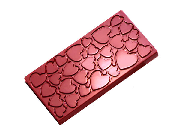 Støpeform sjokoladeplate polykarbonat 137 x 71 x H10mm - 100g x 3 