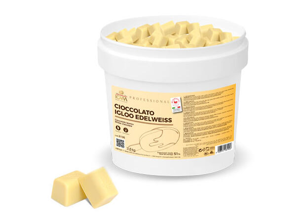 Igloo Edelweiss 51% sjokolade - 3,5kg Balansert smak av melk og vanilje 