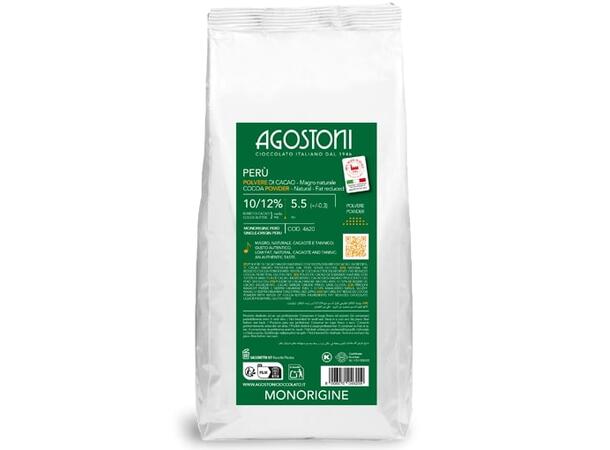 Kakaopulver fettredusert Peru 10-12% Single Origin, ikke alkalisert 