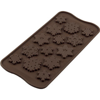 Konfektform silikon - SCG40 Snowflake &#216;35 x H4mm - 3ml x 14
