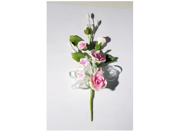 Blomsteroppsats i tragant ass. - 5stk 24cm 