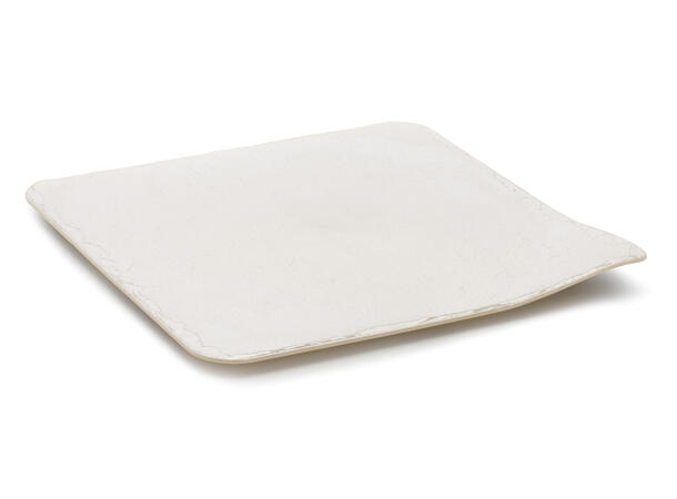Brett Stone kvadrat 20x20cm - 100stk Perlehvit, plast 