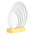 Cake board hvit 2mm rund - 20stk Kjerne av stivt komprimert papir
