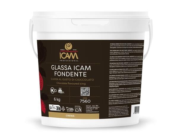 Glassa mørk sjokoladeglasur - 6kg Myk og formbar, overtrekk, glasur, fyll 