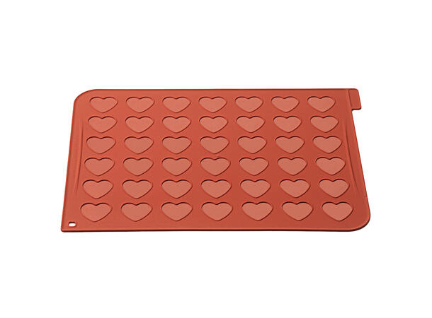 Hjerte makron matte - 30 x 40cm 38 x 35mm - 42 hull 
