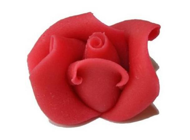 Marsipanrose 15g 36stk, rød AF 