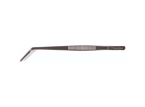 Matpinsett vinkel 20cm Rustfritt stål 