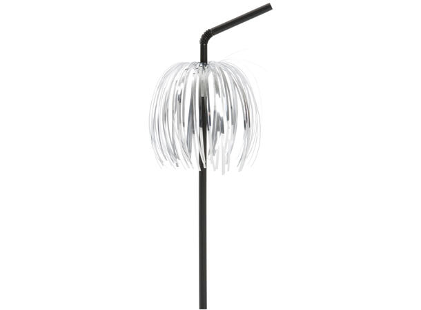 Sugerør 23.4cm, palme sølv - 100stk 