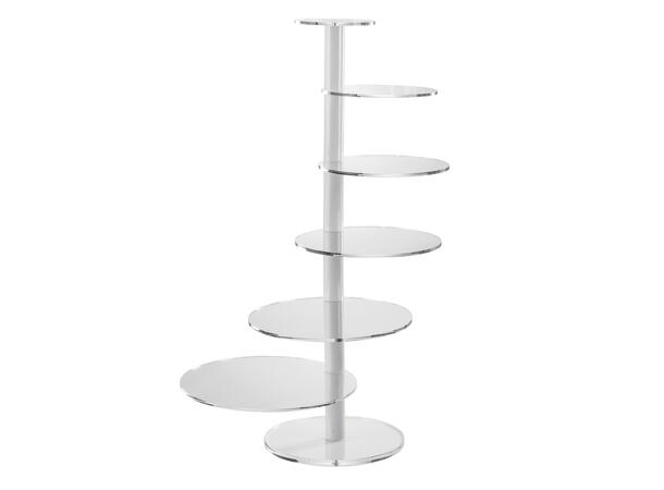 Kakestativ Elegant - 6 nivåer Ø20 til Ø38cm, H:105cm 