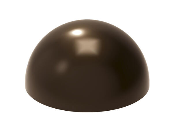 Konfektform polykarbonat Ø25mm halvkule 