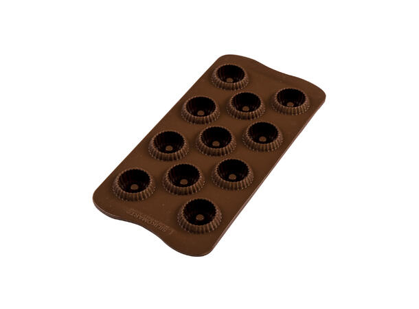 Konfektform silikon - Crown 3D 11 x H9mm - 9ml x 11 