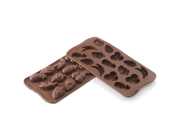 Konfektform silikon - SCG32 Fruit 32 x 32 x H15mm - 10ml x 15 