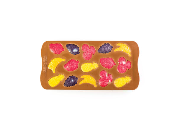 Konfektform silikon - SCG32 Fruit 32 x 32 x H15mm - 10ml x 15 