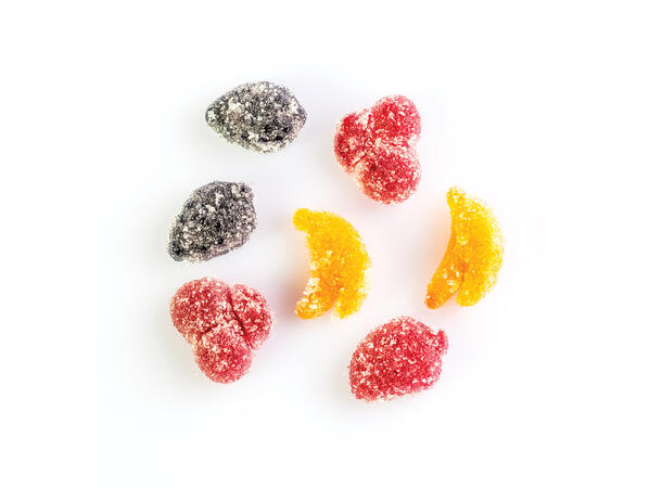 Konfektform silikon - SCG32 Fruit 32 x 32 x H15mm - 10ml x 15 