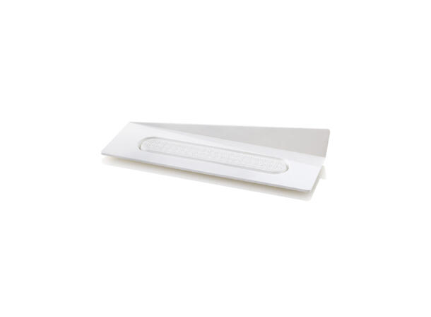 Monoporsjon brett 140x40mm - 100stk Hvit plast, gjenbrukbar 