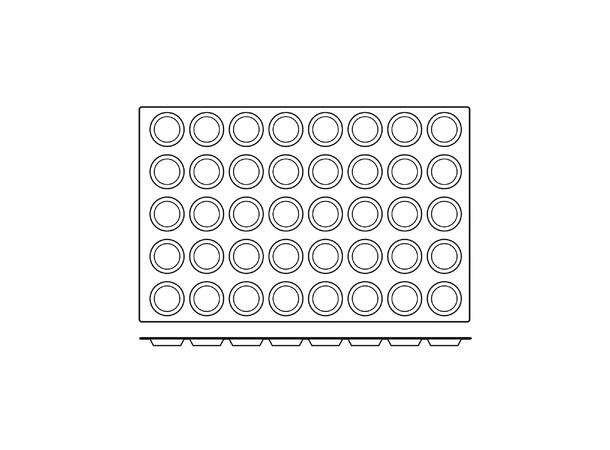 SQ004 Florentins Ø60 x H11mm - 25ml x 40 