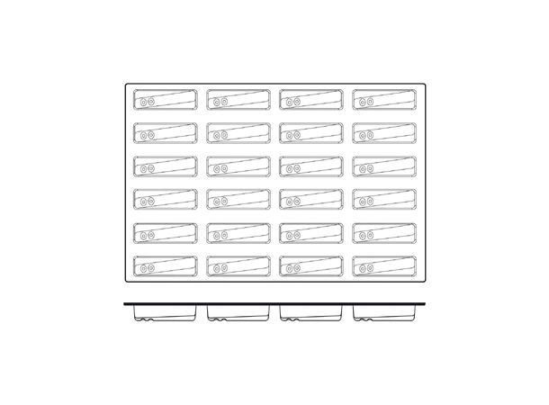 SQ040 Flûte 119 x 35 x H32mm - 104ml x 24 