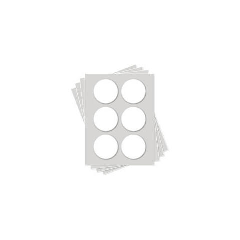Sukkerark rund &#216;7,5cm x 6 - 24ark Uten E171