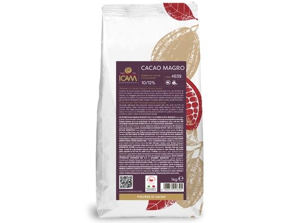 Kakaopulver fettredusert 10-12% Medium alkalisert, uten vanillin 