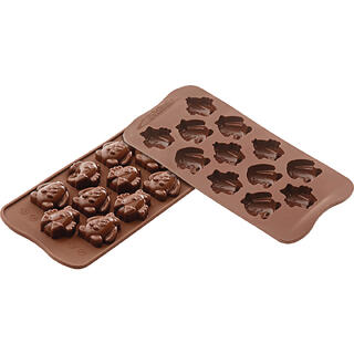 Konfektform silikon - SCG30 Easter 34 x 34 x H18mm - 9ml x 12