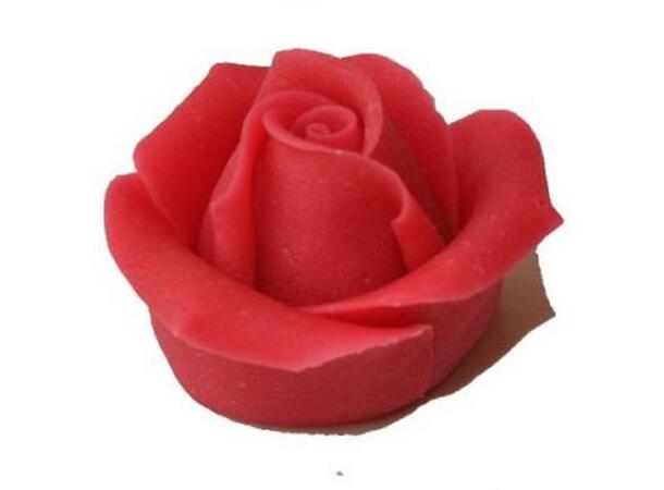 Marsipanrose 25g 25stk, rød AF 