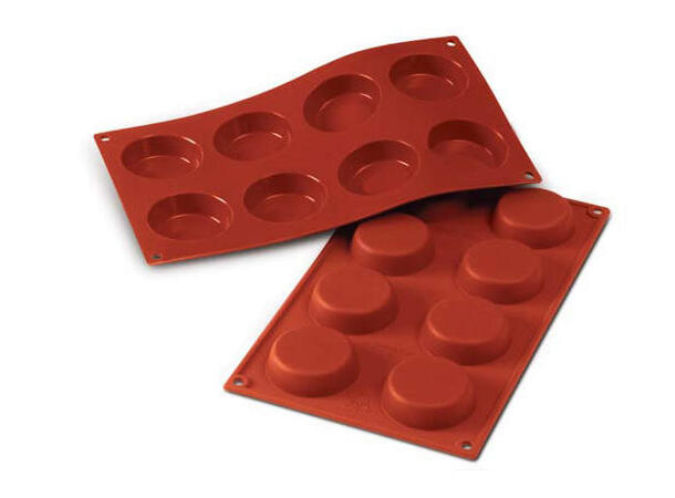 SF045 - SILICONE MOULD N. 8 FLAN MOULD ø 60 H 17 MM 