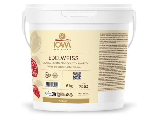Edelweiss krem - 6kg Hvit, kompakt og myk, melkesmak 
