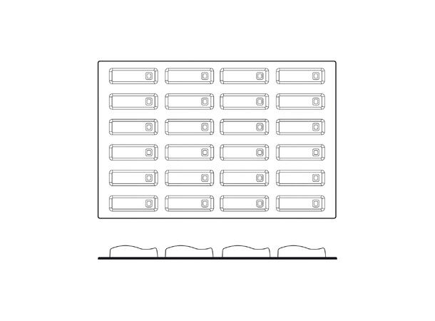 SQ036 Bombé 120 x 36 x H33mm - 106ml x 24 