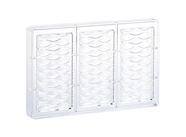 Støpeform sjokoladeplate polykarbonat 142 x 68 x H10mm - 100g x 3 