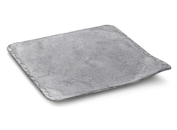 Brett Stone kvadrat 24x24cm - 80stk Koksgrå, plast 