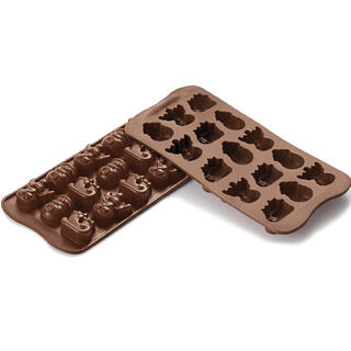 Konfektform silikon - SCG23 Choco Winter 33 x 27 x H15mm - 8ml x 15