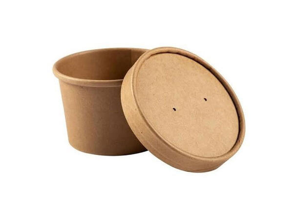 Pappbeger lokk for 850ml - 500stk UTGÅR 