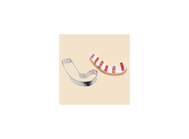 Utstikker candy cane 7,5x11,5cm 