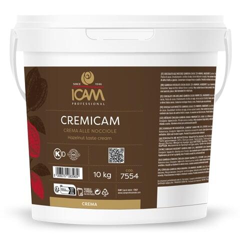 CremIcam Hasseln&#248;tt krem 14% - 10kg Sm&#248;rbar, rik aroma, blank overflate