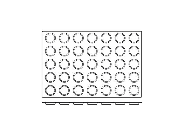 SQ044 Florentins Ø60 x H12mm - 33ml x 35 
