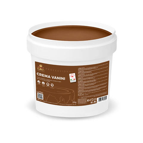 Vanini hasseln&#248;ttkrem 22% - 6kg Kompakt, rik hasseln&#248;tt smak, kakao