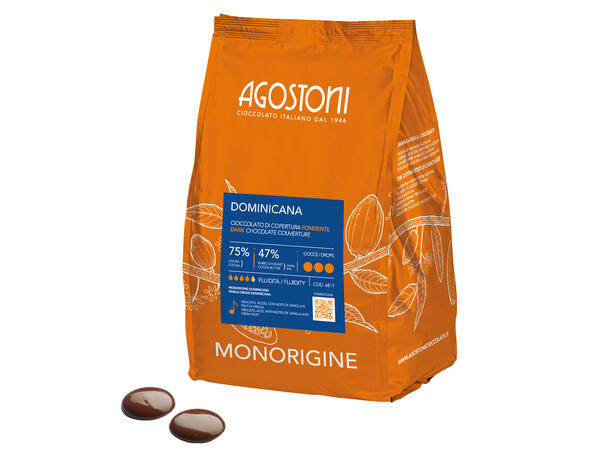 Dominicana 75% sjokolade Single origin, intens aroma, fruktig 