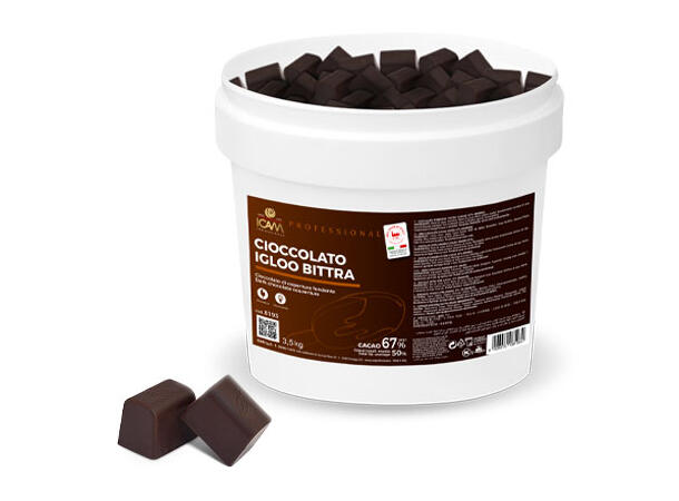 Igloo Bitra 67% sjokolade - 3,5kg Intens aroma og smak av kakao, sentrert 