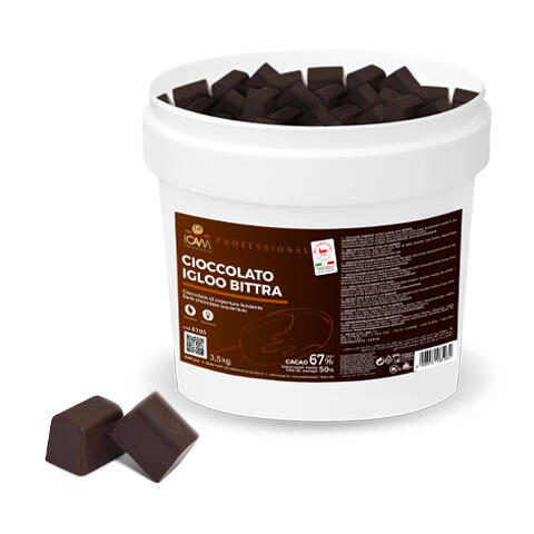 Igloo Bitra 67% sjokolade - 3,5kg Intens aroma og smak av kakao, sentrert