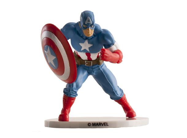 Kakefigur Captain America H: 9cm 