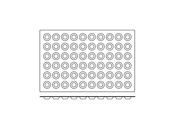 SQ008 Mini Tartelette Ø44 x H10mm - 10ml x 60 