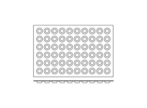 SQ008 Mini Tartelette Ø44 x H10mm - 10ml x 60