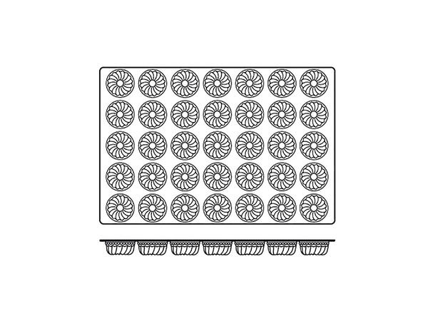 SQ011 Gugelhopf Ø71 x H35mm - 90ml x 35 